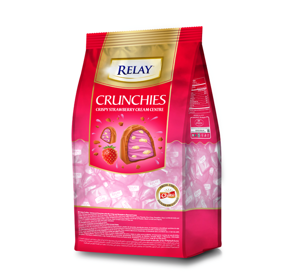 CRUNCHIES - Crispy Strawberry Cream Centre